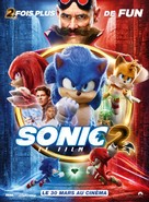 Sonic the Hedgehog 2 - French Movie Poster (xs thumbnail)