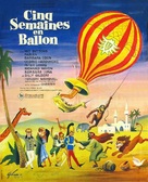 Five Weeks in a Balloon - French Movie Poster (xs thumbnail)