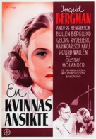 Kvinnas ansikte, En - Swedish Movie Poster (xs thumbnail)