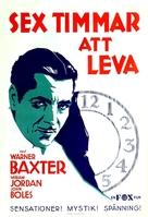 6 Hours to Live - Swedish Movie Poster (xs thumbnail)