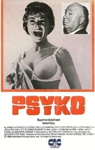 Psycho - Finnish VHS movie cover (xs thumbnail)