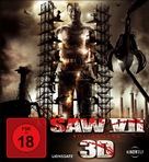 Saw 3D - German Blu-Ray movie cover (xs thumbnail)