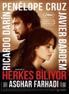 Todos lo saben - Turkish Movie Poster (xs thumbnail)