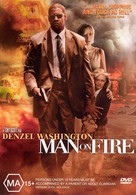 Man on Fire - Australian DVD movie cover (xs thumbnail)