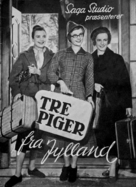 Tre piger fra Jylland - Danish Movie Poster (xs thumbnail)