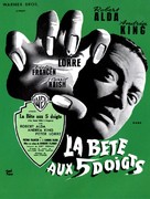 The Beast with Five Fingers - French Movie Poster (xs thumbnail)