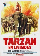 Tarzan Goes to India - Spanish Movie Poster (xs thumbnail)