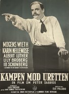Kampen mod uretten - Danish Movie Poster (xs thumbnail)
