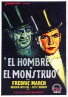 Dr. Jekyll and Mr. Hyde - Spanish Movie Poster (xs thumbnail)