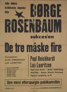 Tre m&aring;ske fire, De - Danish Movie Poster (xs thumbnail)