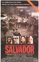 Salvador - Finnish VHS movie cover (xs thumbnail)