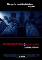 Paranormal Activity 3 - Turkish Movie Poster (xs thumbnail)