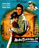 Les Amants de Montparnasse (Montparnasse 19) - French Movie Poster (xs thumbnail)