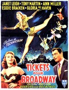 Two Tickets to Broadway - Belgian Movie Poster (xs thumbnail)