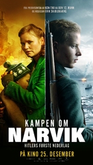 Kampen om Narvik - Hitlers f&oslash;rste nederlag - Norwegian Movie Poster (xs thumbnail)