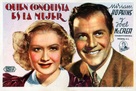 Woman Chases Man - Spanish Movie Poster (xs thumbnail)