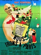 Nous irons &agrave; Paris - French Movie Poster (xs thumbnail)