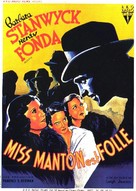 The Mad Miss Manton - French Movie Poster (xs thumbnail)