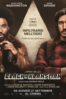 BlacKkKlansman - Italian Movie Poster (xs thumbnail)