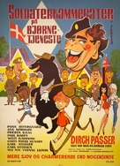 Soldaterkammerater p&aring; bj&oslash;rnetjeneste - Danish Movie Poster (xs thumbnail)