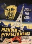 The Man on the Eiffel Tower - Danish Movie Poster (xs thumbnail)