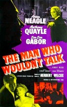 The Man Who Wouldn&#039;t Talk - British Movie Poster (xs thumbnail)