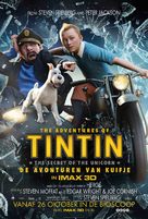 The Adventures of Tintin: The Secret of the Unicorn - Dutch Movie Poster (xs thumbnail)