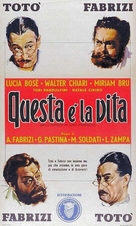 Questa &egrave; la vita - Italian Movie Poster (xs thumbnail)