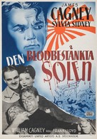 Blood on the Sun - Swedish Movie Poster (xs thumbnail)