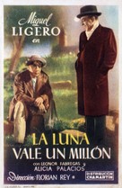 La luna vale un mill&oacute;n - Spanish Movie Poster (xs thumbnail)