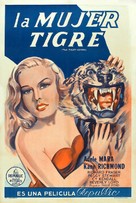The Tiger Woman - Argentinian Movie Poster (xs thumbnail)