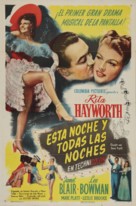 Tonight and Every Night - Puerto Rican Movie Poster (xs thumbnail)