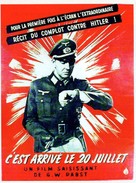 Es geschah am 20. Juli - French Movie Poster (xs thumbnail)