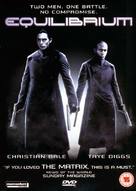 Equilibrium - British DVD movie cover (xs thumbnail)