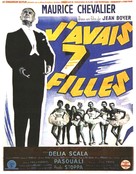 J&#039;avais sept filles - French Movie Poster (xs thumbnail)