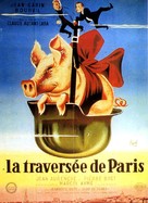 La travers&eacute;e de Paris - French Movie Poster (xs thumbnail)