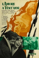 L&#039;amour &agrave; vingt ans - Italian Movie Poster (xs thumbnail)