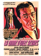 La dame d&#039;onze heures - French Movie Poster (xs thumbnail)