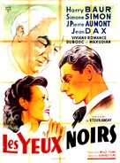 Les yeux noirs - French Movie Poster (xs thumbnail)