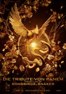 The Hunger Games: The Ballad of Songbirds and Snakes - German Movie Poster (xs thumbnail)