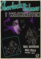 Sherlock Holmes in Washington - Swedish Movie Poster (xs thumbnail)