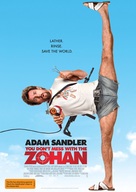 You Don&#039;t Mess with the Zohan - Australian Movie Poster (xs thumbnail)