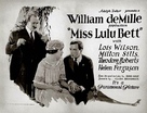Miss Lulu Bett - British Movie Poster (xs thumbnail)