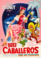 The Three Caballeros - German Movie Poster (xs thumbnail)