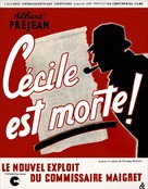 C&egrave;cile est morte! - French poster (xs thumbnail)