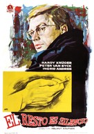 Rest ist Schweigen, Der - Spanish Movie Poster (xs thumbnail)