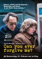 Can You Ever Forgive Me? - German Movie Poster (xs thumbnail)