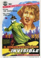 El hombre que logr&oacute; ser invisible - Spanish Movie Poster (xs thumbnail)