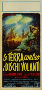 Earth vs. the Flying Saucers - Italian Movie Poster (xs thumbnail)