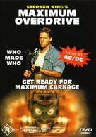Maximum Overdrive - Australian DVD movie cover (xs thumbnail)